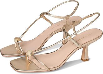Loeffler Randall Triana Strappy Mid-heel Sandal W/Ball Womens Shoes Champagne : 9.5 B - Medium, Leather