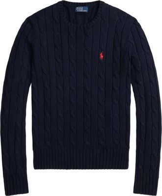 Ralph Lauren Navy Blue Embroidered Logo Sweater