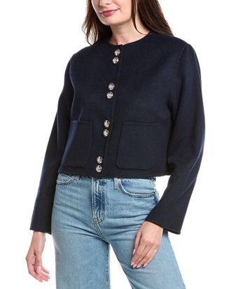 Maje Wool-Blend Blazer