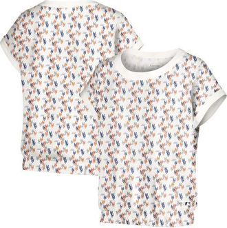 Lusso Womens Lusso White New York Mets Madge Dolman Tri-Blend T-Shirt at Nordstrom, Size X-Large