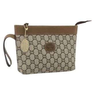 Gucci Pre-owned Clutches, female, Beige, Size: ONE SIZE Pre-owned Vintage Clutch Bag