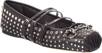 Gucci Horsebit Leather Ballet Flat