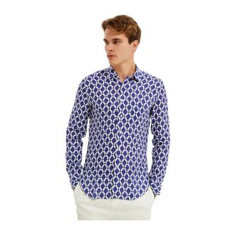 Peninsula Hombre, Camisas, Azul, Talla: XL