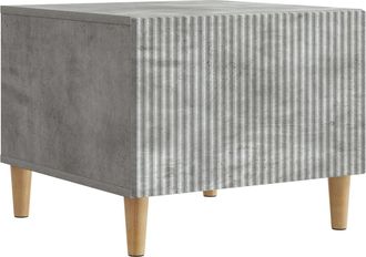 vidaXL Mesa De Caf&eacute; Gris Hormig&oacute;n 49 X 50 X 40 Cm Madera De Ingenier&iacute;a Vidaxl