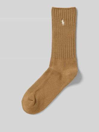 Ralph Lauren Socken mit Label-Stitching in Camel, Größe 40-46