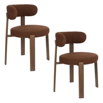 Mathi Design Conjunto de 2 sillas en tejido bouclette