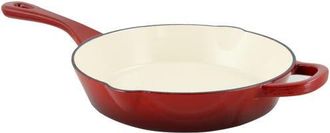 Crock-pot 10 in. Round Enameled Cast Iron Skillet in Red at Nordstrom