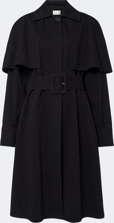 The Row Ayana caped cotton trench coat
