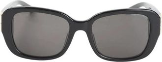 Balenciaga Cosmo Square AF Zonnebril - Dames - Zonnebrillen - Zwart - ONE Size - Nylon - Accessoires