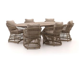 Intenso Furniture Intenso Cameri/ROUGH-Y Ellips 240cm dining tuinset 7-delig