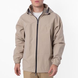 Burberry Horsehead Rubber Logo Hooded Jacket, Size X-Large