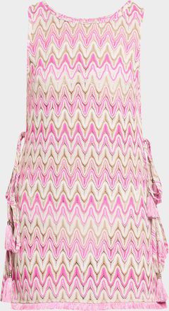 Ramy Brook Kimber Zig-Zag Coverup Mini Dress