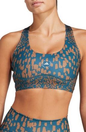 adidas by Stella McCartney TruePurpose Power Impact Training Medium Support Sports Bra in Tech Mineral/Timber at Nordstrom Rack, Size Medium A/c
