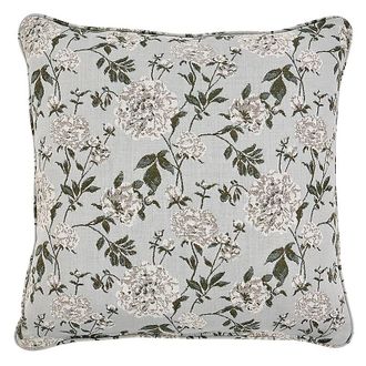 Ballard Designs Peonies Sunbrella Outdoor Pillow - Peonies Sky 20 x 20 - Ballard Designs