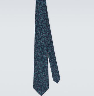 Charvet Silk paisley jacquard tie