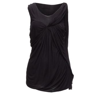 Lanvin Asymmetric Draped Tank Top