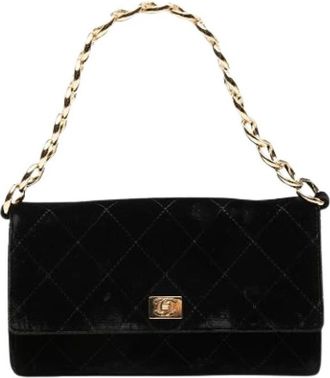 Chanel Pre-owned Vintage Flap Shoulder Bag - Dames - Vintage Schoudertas - Zwart - ONE Size - Vintage