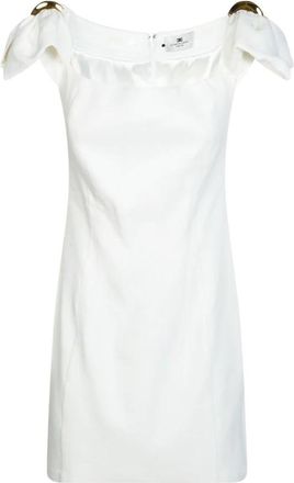 Elisabetta Franchi Kleedjes - Dames - Korte kleedjes - Wit - L - Kleedjes