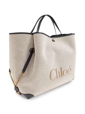 Chlo&eacute; Clover Tote Bag - Beige