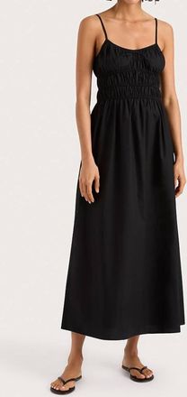 Faithfull The Brand Marianne Midi Dress In Black