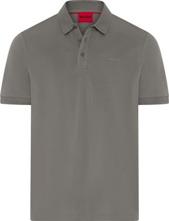 HUGO BOSS Poloshirt HUGO Donos, Herren, Gr. XXL, dunkelgrau025, Piqu&eacute;, Obermaterial: 100% Baumwolle, unifarben, regular fit normal, Rundhals, B&uuml;ndchen, Shirts P