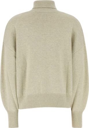 Isabel Marant Womens Cotton-Blend Turtleneck Gray Wool