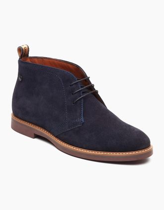 base Mens Base London Carlton Chukka Leather Mens Navy Boots - Size: 11