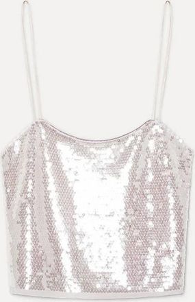Forte_Forte Womens Sequinned Top In Pink