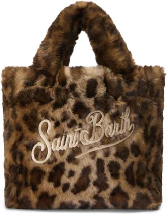 MC2 Saint Barth Tassen, Dames, Bruin, ONE Size, Polyester, Vanity Mini Soft Handbag