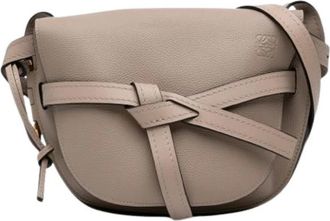 Loewe Pre-owned Gate Crossbody Bag - Dames - Vintage Schoudertas - Beige - ONE Size - Leer - Vintage