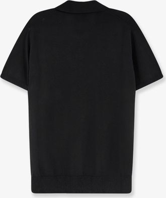 Alpha Studio Mens Cotton Polo Shirt Black T-shirts And Polos