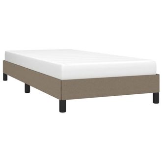 vidaXL Estructura De Cama Sin Colch&oacute;n Tela Gris Taupe 90x190 Cm Vidaxl