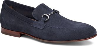 Johnston & Murphy Higgins Bit Loafer in Navy Suede at Nordstrom, Size 10.5