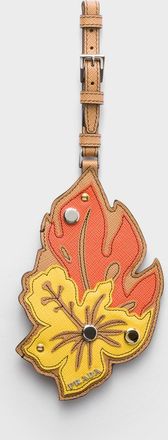 Prada Saffiano leather name tag