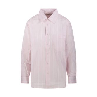 Dunst Shirts, female, Pink, Size: XL Oversized Striped Shirt