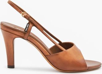 Miu Miu Brown Leather Sandals