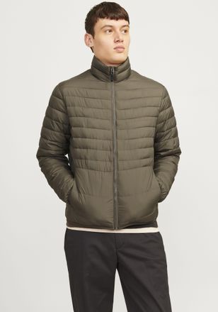 Jack & Jones Steppjacke JACK & JONES JJESTATE PACKABLE PUFFER COLLAR NOOS, Herren, Gr. M, gr&uuml;n (canteen), Web, Obermaterial: 100% Polyester, unifarben, normal, ela