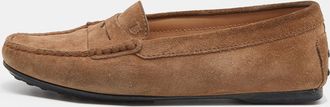 Tod's Tods Light Brown Suede Slip On Loafers