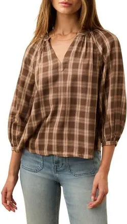 Faherty Portia Plaid Top in Desert Fade Plaid at Nordstrom Rack, Size Xx-Small