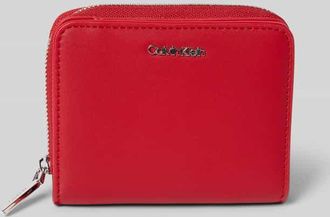 Calvin Klein Portemonnaie mit Label-Detail in Rot, Größe 1