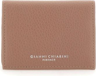Gianni Chiarini Dollaro Kaarthouder - Dames - Portefeuilles - Roze - ONE Size - Leer - Accessoires