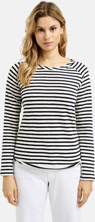 Smith & Soul Langarmshirt SMITH & SOUL, Damen, Gr. XXL, marine, Jersey, Obermaterial: 100% Baumwolle, gestreift, regular fit h&uuml;ftbedeckend, Rundhals, Raglan&auml;rmel, 
