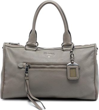 Prada Pre-owned Prada Vitello Daino Zip Top Satchel FDFPPDW3III88KK0