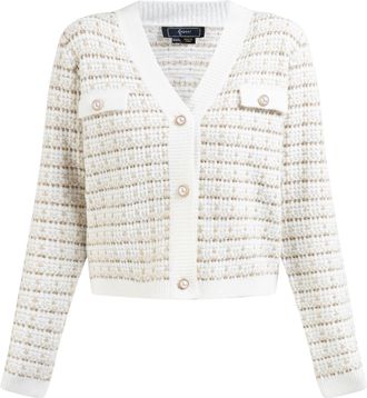 Faina Vest in boucl&eacute;-look Dames wit