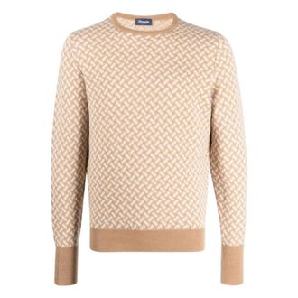 Drumohr Girocollo ML Biscottino - Knitwear - Hombre - Beige - L