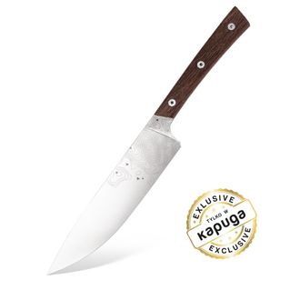 OEM Cuchillo De Cocina Bps Knives Rosemary Umber - Edici&oacute;n Limitada Acero Inoxidable 5cr14mov, Madera De Roble De Pantano, Funda De Cuero Negro