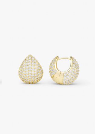 Melinda Maria Womens Norah Pave Earrings In Gold