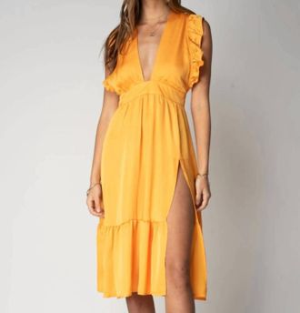 Stillwater The Jessi Midi Dress In Mango