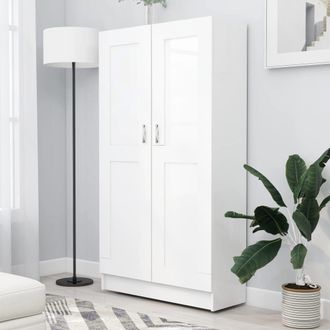 Berkfield Home Book Cabinet White 82.5x30.5x150 cm Engineered Wood