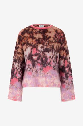 Forte_Forte Pullover aus Alpakawolle Bloom Mist